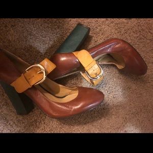Multicolor Leather Nine West Mary Janes